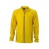 Men's Structure Fleece Jacket Kurtka polarowa męska JN597 - yellow/carbon