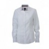 Ladies' Plain Shirt Gładka koszula damska JN618 - white/black-white