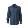 Men's Denim Shirt Bluzka dżinsowa męska JN629 - dark-denim