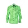 Men's Traditional Shirt Koszula męska w tradycyjnym stylu JN638 -  green/white