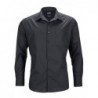 Men's Business Shirt Longsleeve Bluzka biznesowa męska z długim rękawem JN642 - black