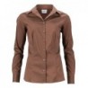 Ladies' Shirt Slim Fit Koszula damska Slim Fit JN645 - brown