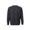 Men's V-Neck Pullover Pulower sweter z dekoltem w serek męski JN659 - anthracite-melange