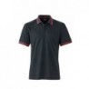 Men's Polo Koszulka polo męska JN702 - black/red