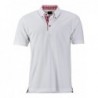 Men's Traditional Polo Koszulka polo męska w tradycyjnym stylu JN716 - white/red-white