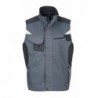 Workwear Vest - STRONG - Kamizelka robocza z kontrastami -STRONG- JN822 - carbon/black