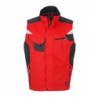 Workwear Vest - STRONG - Kamizelka robocza z kontrastami -STRONG- JN822 - red/black