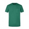 Men's Round-T Pocket T-shirt z kieszonką męski JN920 - dark-green