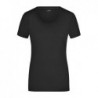 Ladies' Stretch Round-T T-shirt z elastanem  okrągłym dekoltem damski JN926 - black