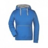 Ladies' Lifestyle Hoody Bluza z kapturem damska JN960 - cobalt/grey-heather