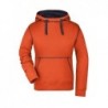 Ladies' Lifestyle Hoody Bluza z kapturem damska JN960 - dark-orange/navy