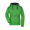 Ladies' Lifestyle Hoody Bluza z kapturem damska JN960 - green/navy