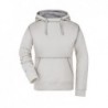 Ladies' Lifestyle Hoody Bluza z kapturem damska JN960 - off-white/grey-heather