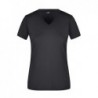 Ladies' Slim Fit V-T T-shirt Slim Fit damski z dekoltem w serek JN972 - black