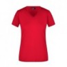 Ladies' Slim Fit V-T T-shirt Slim Fit damski z dekoltem w serek JN972 - red
