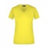 Ladies' Slim Fit V-T T-shirt Slim Fit damski z dekoltem w serek JN972 - yellow