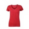 Ladies' Gipsy T-Shirt T-shirt z głębokim dekoltem w serek damski JN975 - chili