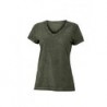 Ladies' Gipsy T-Shirt T-shirt z głębokim dekoltem w serek damski JN975 - dusty-olive