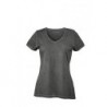 Ladies' Gipsy T-Shirt T-shirt z głębokim dekoltem w serek damski JN975 - graphite