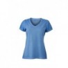 Ladies' Gipsy T-Shirt T-shirt z głębokim dekoltem w serek damski JN975 - horizon-blue