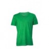 Men's Gipsy T-Shirt T-shirt z głębokim dekoltem w serek męski JN976 - fern-green