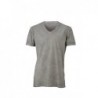 Men's Gipsy T-Shirt T-shirt z głębokim dekoltem w serek męski JN976 - grey