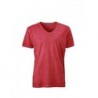 Men's Gipsy T-Shirt T-shirt z głębokim dekoltem w serek męski JN976 - red
