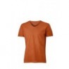 Men's Gipsy T-Shirt T-shirt z głębokim dekoltem w serek męski JN976 - terra