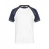Men's Raglan-T T-shirt męski w dwukolorowej stylistyce reglan JN010 - white/navy