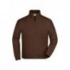 Sweat Jacket Klasyczna bluza Sweat z zmkiem JN058 - brown