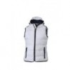 Ladies' Maritime Vest Bezrękawnik w stylu żeglarskim z kapturem damski JN1075 - white/navy
