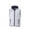 Men's Maritime Vest Bezrękawnik w stylu żeglarskim z kapturem męski JN1076 - white/navy