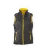 Ladies' Lightweight Vest Lekki dwustronny bezrękawnik damski JN1089 - black/yellow