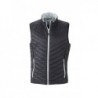 Men's Lightweight Vest Lekki dwustronny bezrękawnik męski JN1090 - black/silver