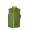 Men's Lightweight Vest Lekki dwustronny bezrękawnik męski JN1090 - jungle-green/acid-yellow
