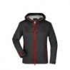 Ladies' Outdoor Jacket Ultra lekka kurtka typu Softshell z membraną TPU damska JN1097 - black/red
