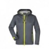 Ladies' Outdoor Jacket Ultra lekka kurtka typu Softshell z membraną TPU damska JN1097 - iron-grey/yellow