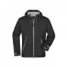 Men's Outdoor Jacket Ultra lekka kurtka typu Softshell z membraną TPU męska JN1098 - black/silver