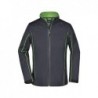 Ladies' Zip-Off Softshell Jacket Kurtka Softshell z odpinanymi rękawami damska JN1121 - iron-grey/green