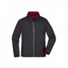 Men's Zip-Off Softshell Jacket Kurtka Softshell z odpinanymi rękawami męska JN1122 - black/red