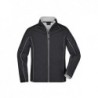 Men's Zip-Off Softshell Jacket Kurtka Softshell z odpinanymi rękawami męska JN1122 - black/silver