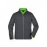 Men's Zip-Off Softshell Jacket Kurtka Softshell z odpinanymi rękawami męska JN1122 - iron-grey/green
