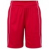 Basic Team Shorts Junior Spodenki drużynowe dziecięce JN387K - red/white