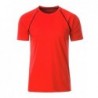 Men's Sports T-Shirt T-shirt sportowy męski JN496 - bright-orange/black