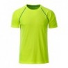 Men's Sports T-Shirt T-shirt sportowy męski JN496 - bright-yellow/bright-blue