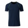 Men's Sports T-Shirt T-shirt sportowy męski JN496 - navy/bright-yellow