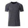 Men's Sports T-Shirt T-shirt sportowy męski JN496 - titan/black