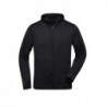 Men's Sports Zip Hoody Bluza sportowa z kapturem zapinana na zamek błyskawiczny męska JN532 - black