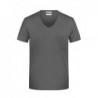 Men's-T Pocket T-shirt organic  z kieszonką męski 8004 - black-heather