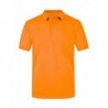 Men's Elastic Polo Koszulka polo z elastanem męska JN569 - orange/white